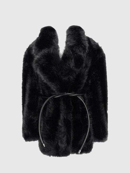 25FW 스포트막스 ROSARIA 로사리아 포 퍼 코트 2522906012600 001 Black - SPORTMAX