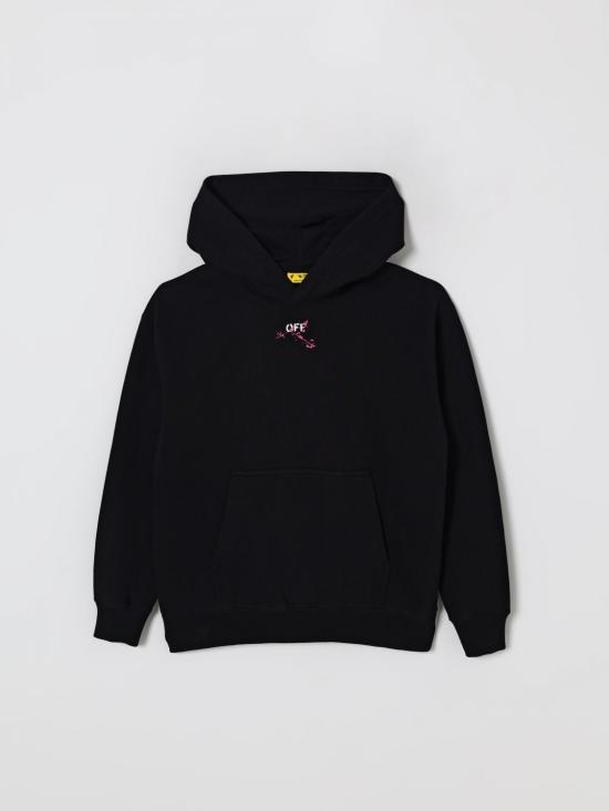 25FW [키즈] 오프화이트 풀오버 OGBB002F25FLE004 1032 Black