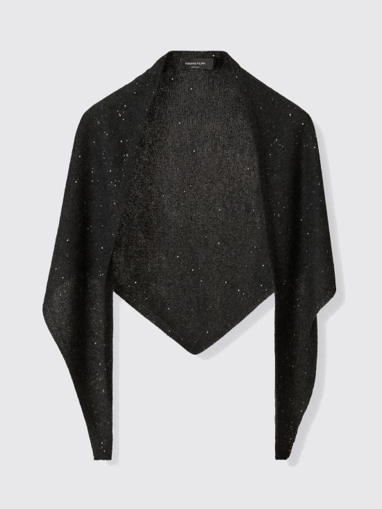 25FW 파비아나 필리피 울 실크 시퀸 트라이앵글 플라드 SAD225A949D296 8070 Grey