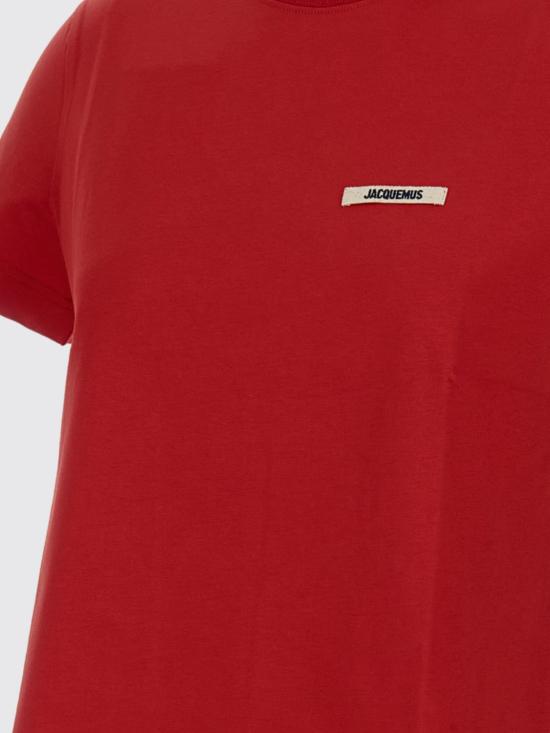 25FW 자크뮈스 반팔 티셔츠 TSW00550AJ00029 471 Red - JACQUEMUS