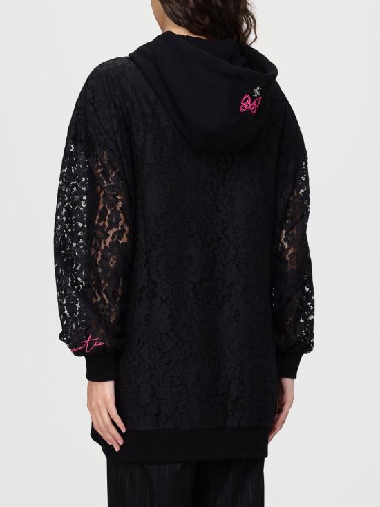 25FW 액티튜드 트윈세트 후드 티셔츠 252AQ2140 00006 Black - ACTITUDE TWINSET