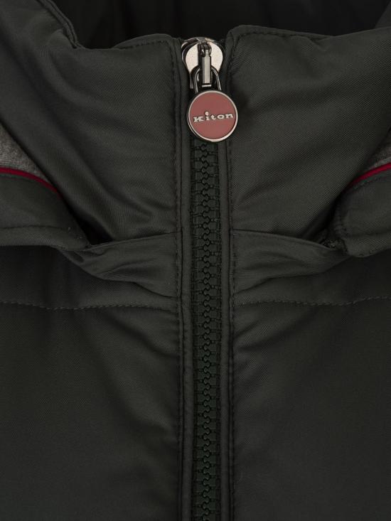 25FW 키톤 베스트 UW2194V0422H 01 Green - KITON