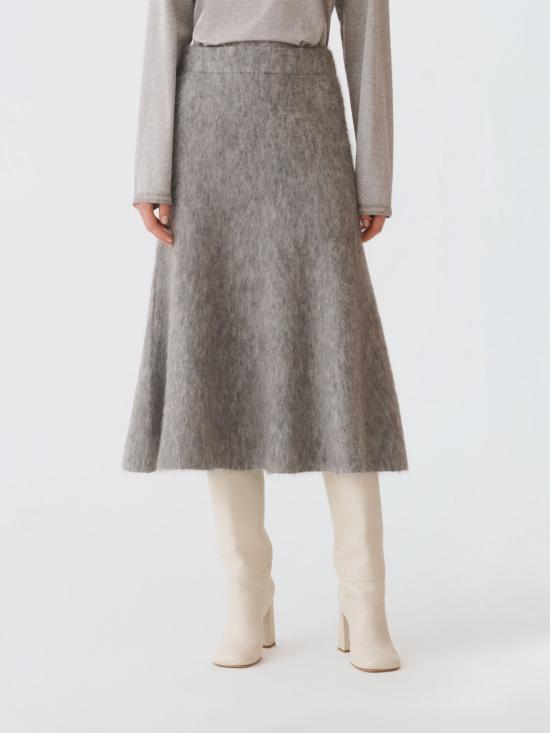 25FW 파비아나 필리피 롱 스커트 GND225F803L620 8132 Grey