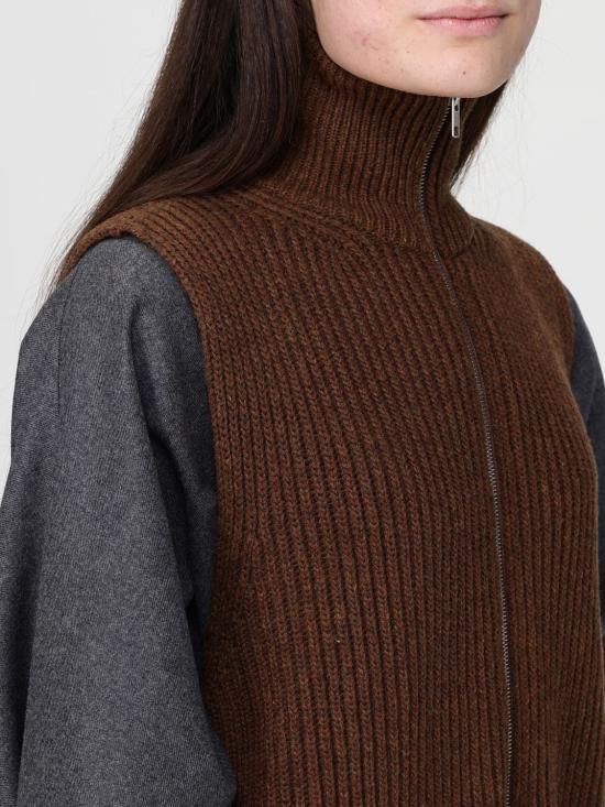 25FW MM6 메종마르지엘라 스웨터 S52FB0097M13138 142M Brown - MM6 MAISON MARGIELA