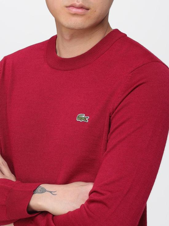 25FW 라코스테 스웨터 AH3225 476 Burgundy - LACOSTE