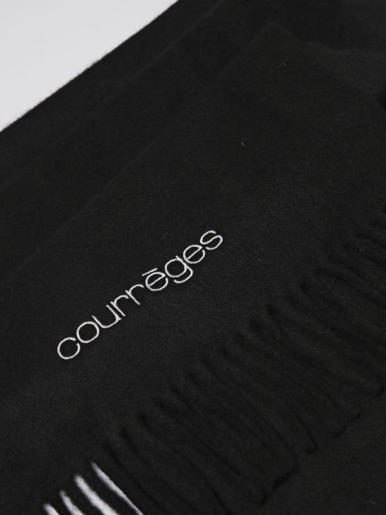 25FW 쿠레쥬 머플러/스카프 425AEC032W00154 9999 Black - COURREGES