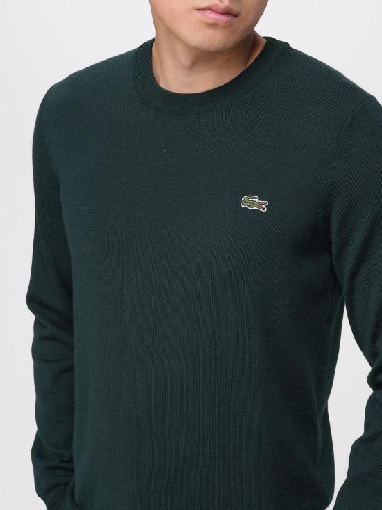 25FW 라코스테 스웨터 AH3225 YZP Green - LACOSTE