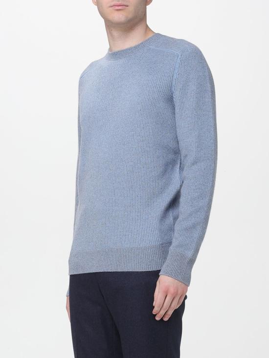 25FW 에르메네질도제냐 스웨터 UGK61A2110 438 Gnawed Blue - ERMENEGILDO ZEGNA