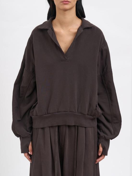 25FW 안드레아 야코브 폴로 티셔츠 25WFEG54 COTTONCHOCOLATE Brown