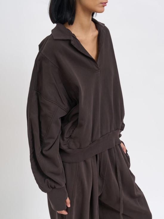 25FW 안드레아 야코브 폴로 티셔츠 25WFEG54 COTTONCHOCOLATE Brown - ANDREA YA'AQOV