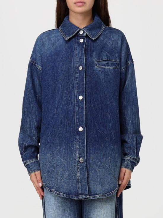 25FW 액티튜드 트윈세트 셔츠 252AP2420 01611 Denim