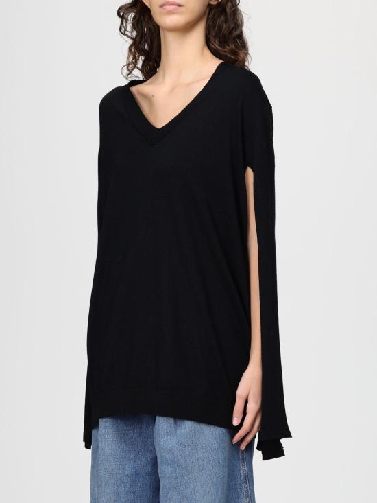 25FW 알베르타 페레티 스웨터 09156606 0555 Black - ALBERTA FERRETTI