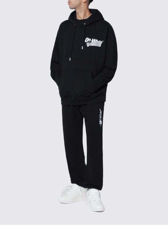 25FW 오프화이트 긴팔 티셔츠 OMBB085F25FLE00Y 1001 Black - OFF WHITE