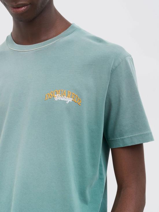 25FW 디스퀘어드2 반팔 티셔츠 S74GD1442D20035 608 Green - DSQUARED2