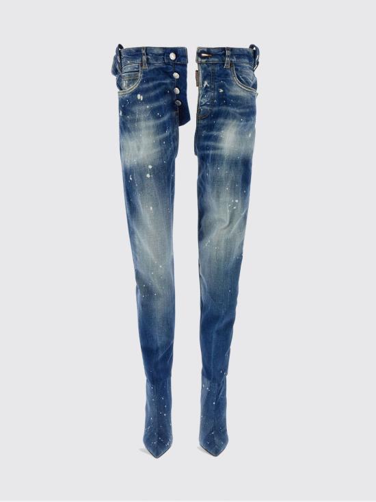 25FW 디스퀘어드2 뮬/슬리퍼 BOW009110100001 3096 Blue - DSQUARED2