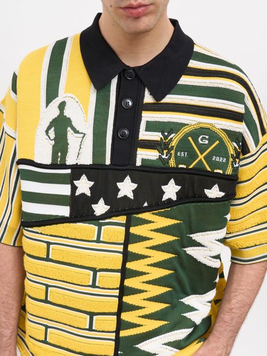 25FW 피디에프 폴로 티셔츠 DFM07006MC075NWASH MULTICOLORE Multicolor - PDF