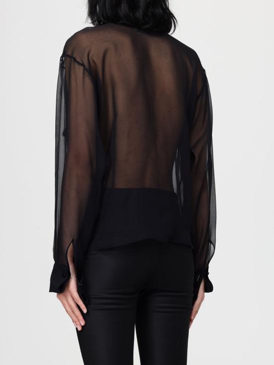 25FW 블루마린 블라우스 2C411A N0990 Black - BLUMARINE