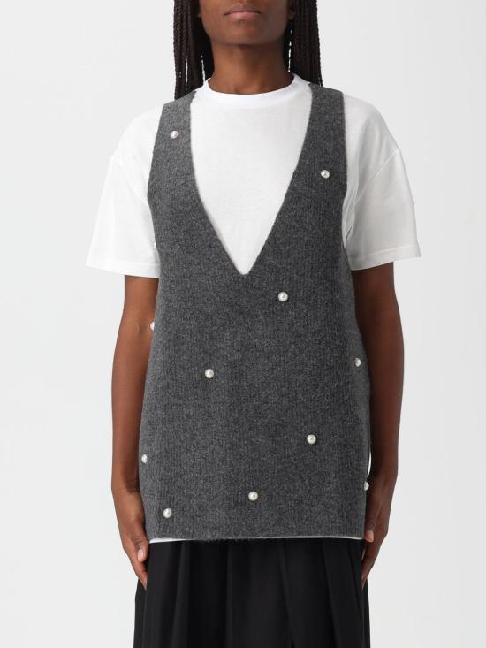 25FW 액티튜드 트윈세트 반팔 티셔츠 252AP3042 0082M Grey