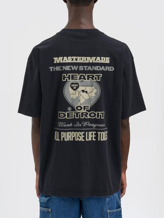 25FW 칼하트 WIP 반팔 티셔츠 I035209 8960 Black - CARHARTT WIP