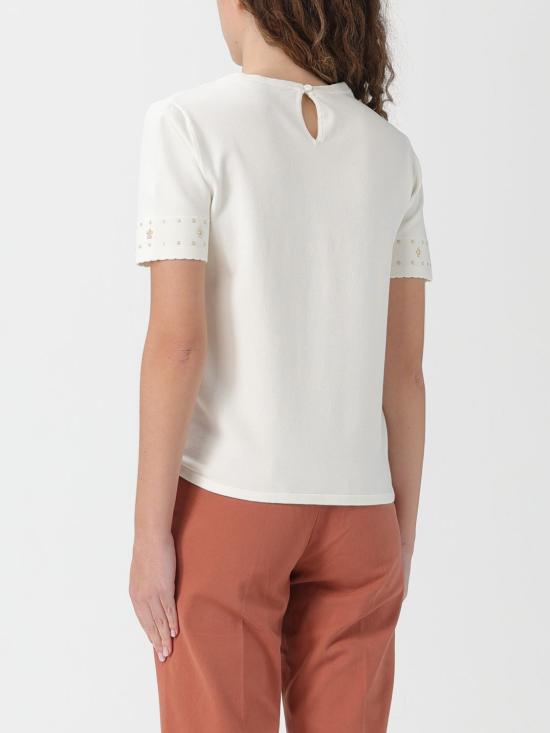 25FW 트윈셋 반팔 티셔츠 252TP3274 00282 White - TWINSET