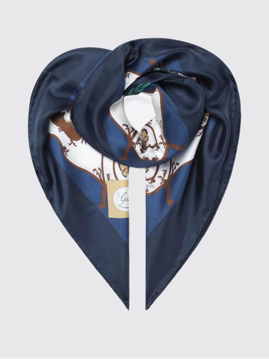 25FW 구찌 프린트 실크 트윌 까레 8473433G001 4068 Blue