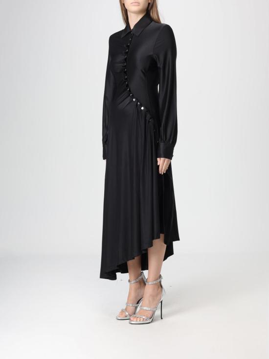 25FW 파코라반 롱 원피스 25AJRO147VI0267 P001 Black - PACO RABANNE