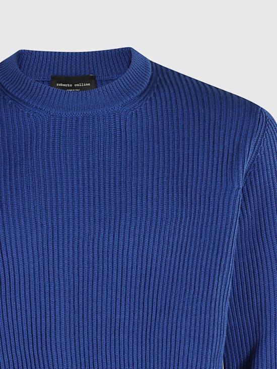 25FW 로베르토 콜리나 스웨터 253M02101 M0214 Electric Blue - ROBERTO COLLINA