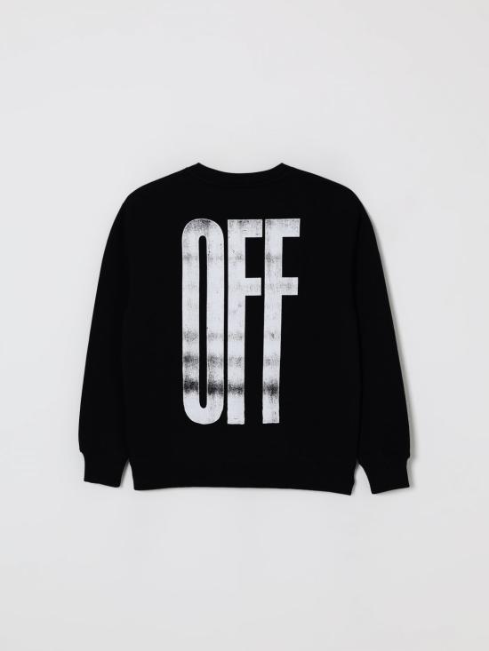25FW [키즈] 오프화이트 풀오버 OBBA001F25FLE006 1025 Black - OFF WHITE