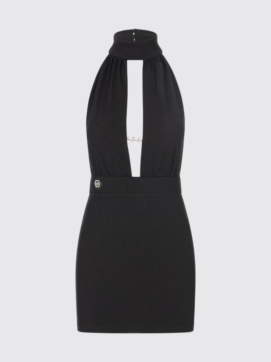 26FW 필립 플레인 롱 원피스 AAECWRG3545PJY002N 02 Black