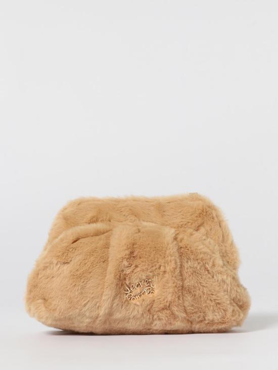 25FW 시크릿 폰 폰 토트백 MARGARET FUR CLUTCH S Camel