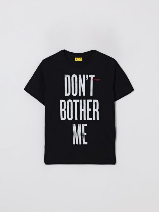 25FW [키즈] 오프화이트 티셔츠 OBAA002F25JER00C 1025 Black