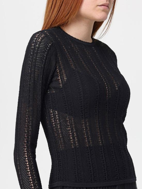 25FW 트윈셋 긴팔 티셔츠 252TP3181 00006 Black - TWINSET