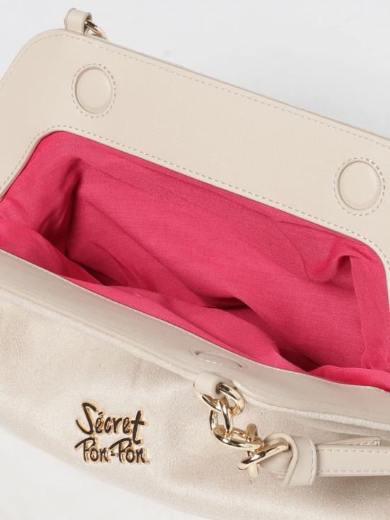 25FW 시크릿 폰 폰 클러치/파우치 MARGARET SUEDE CLUTCH M Cream - SECRET PON PON
