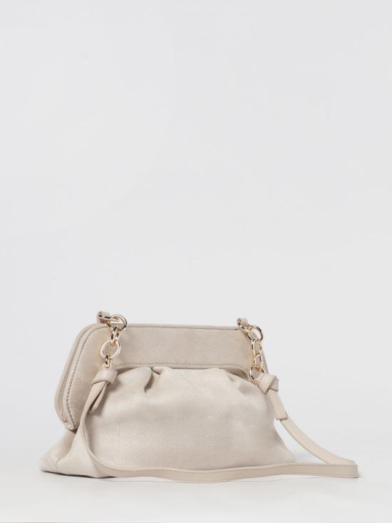 25FW 시크릿 폰 폰 클러치/파우치 MARGARET SUEDE CLUTCH M Cream - SECRET PON PON