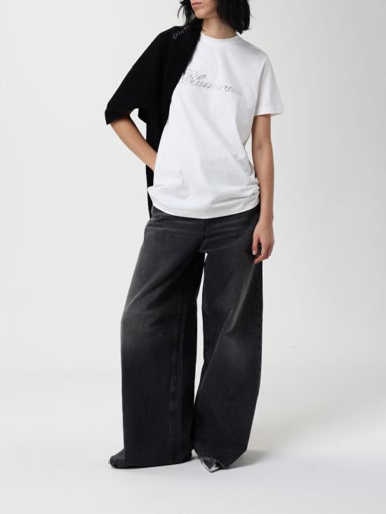 25FW 블루마린 반팔 티셔츠 2T107A N0103 White - BLUMARINE