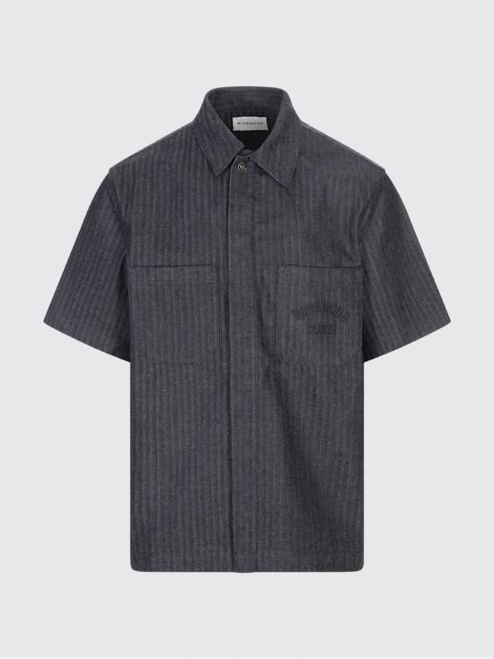 25FW 지방시 반팔 셔츠 BM616G516U 401 Blue