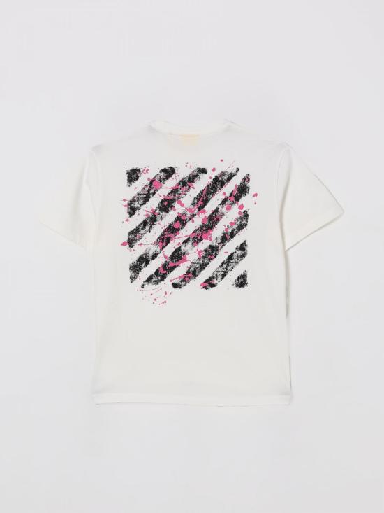 25FW [키즈] 오프화이트 티셔츠 OGAA001F25JER008 0132 White - OFF WHITE