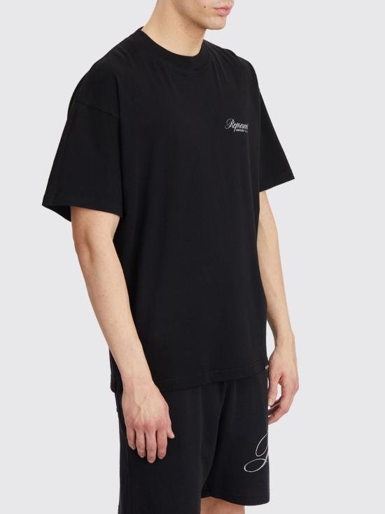 25FW 리프레젠트 반팔 티셔츠 OCM412010 01 Black - REPRESENT