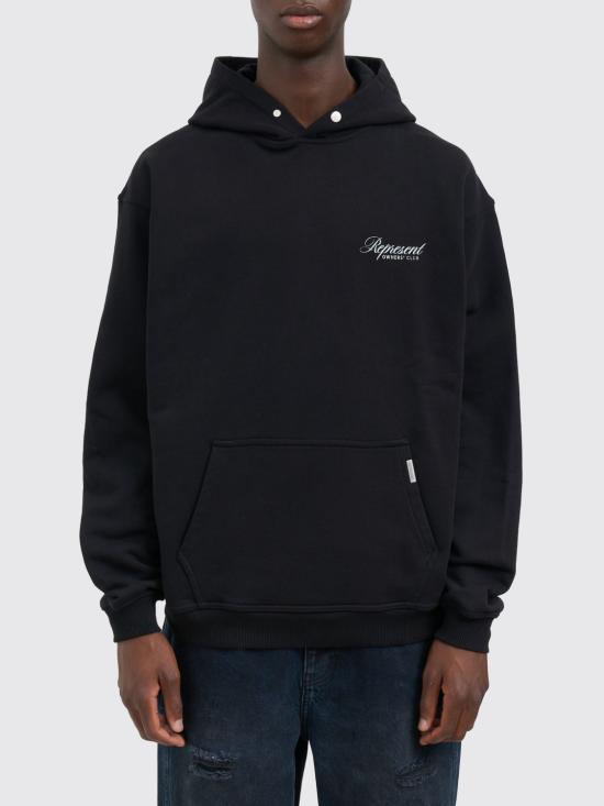 25FW 리프레젠트 긴팔 티셔츠 OCM412000 01 Black