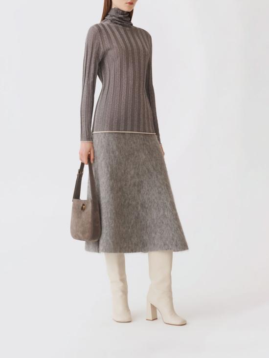 25FW 파비아나 필리피 루렉스 터틀넥 스웨터 MAD225F518L624 VR3 Grey - FABIANA FILIPPI