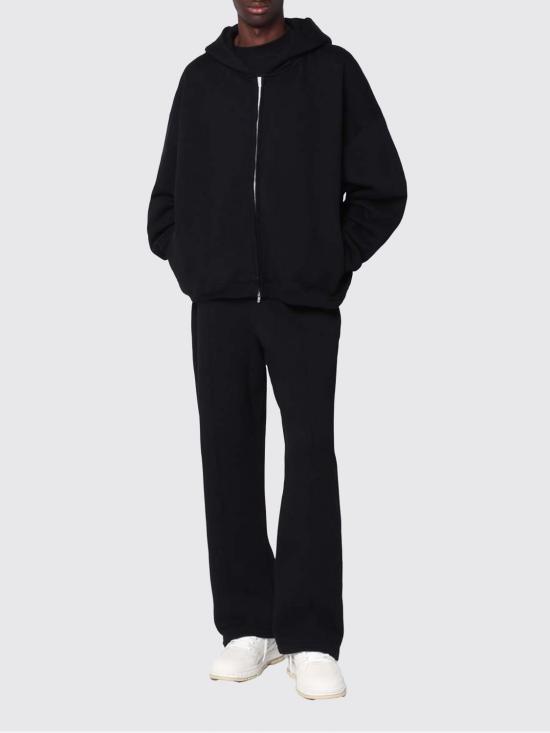 25FW 리프레젠트 이니셜 박시 후드 집업 INM414 001 Black - REPRESENT