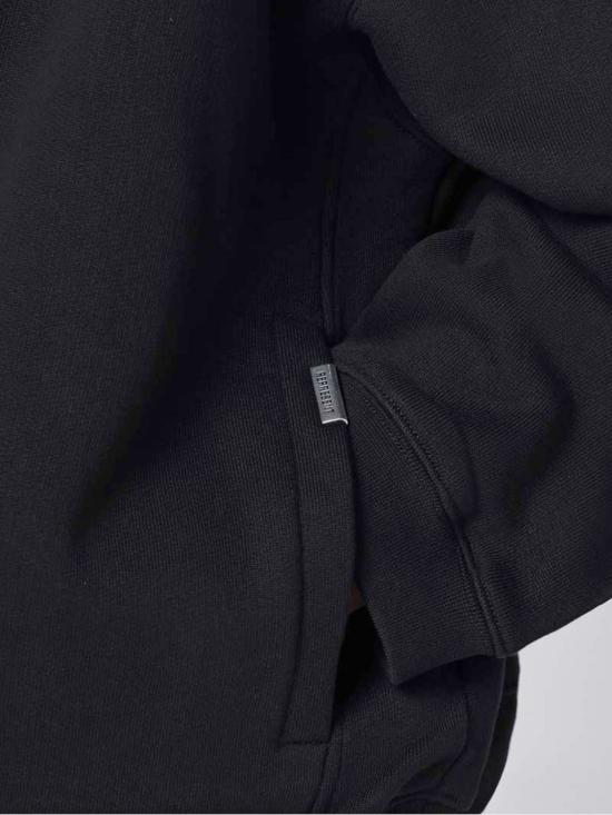 25FW 리프레젠트 이니셜 박시 후드 집업 INM414 001 Black - REPRESENT