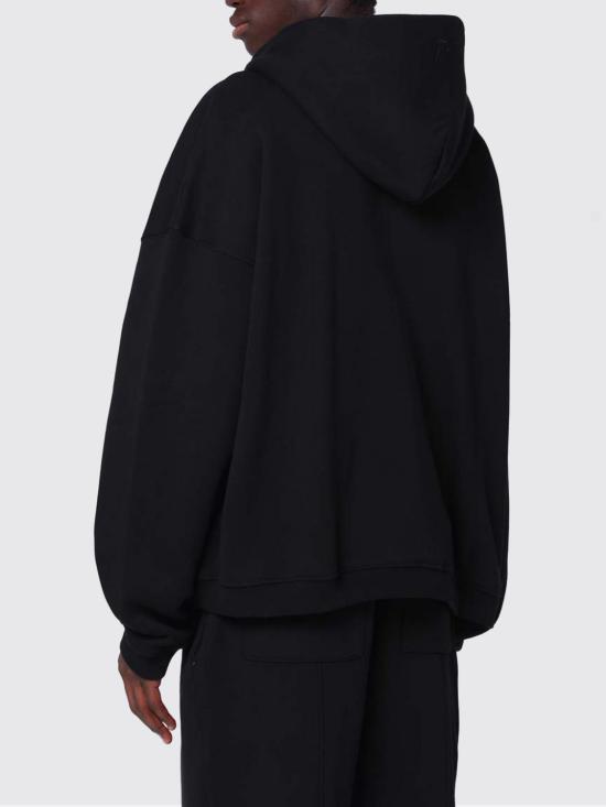 25FW 리프레젠트 이니셜 박시 후드 집업 INM414 001 Black - REPRESENT