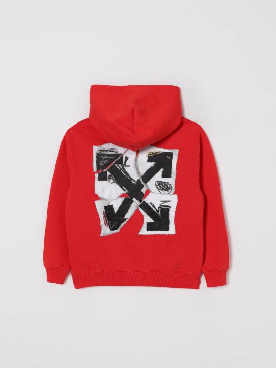 25FW [키즈] 오프화이트 풀오버 OBBB001F25FLE003 2501 White - OFF WHITE