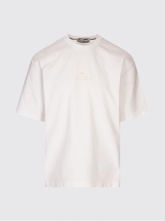 25FW 스톤 아일랜드 반팔 티셔츠 2100021S0234 V0001 White