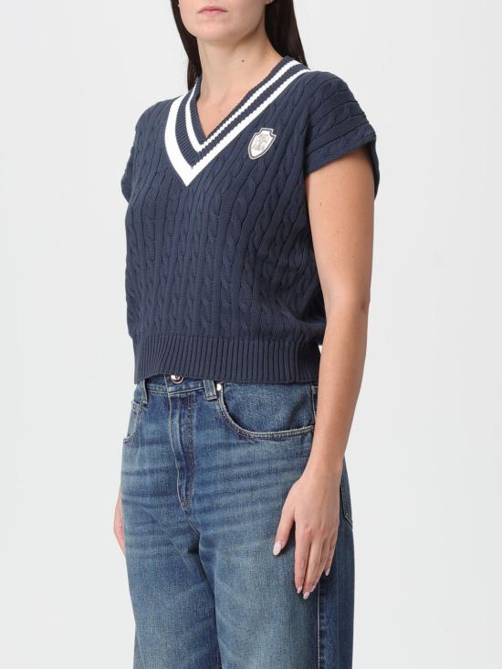 25FW 브루넬로 쿠치넬리 베스트 M19756522 CB964 Blue - BRUNELLO CUCINELLI