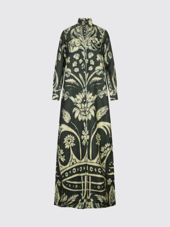 25FW 폴 레스트레스 슬리퍼스 롱 원피스 AB000859TE00864 823 Green