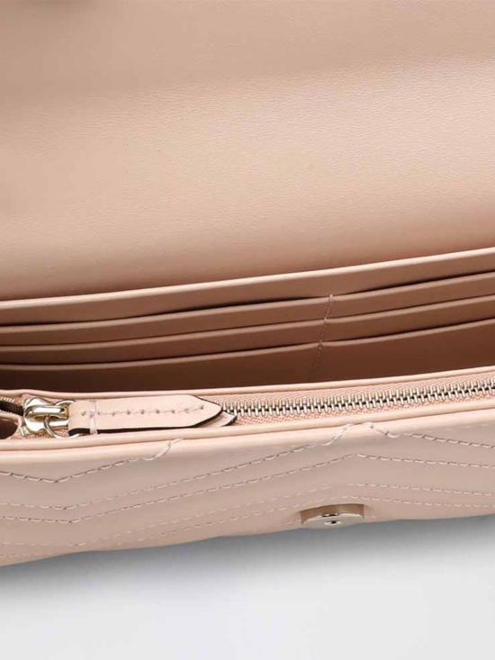 25FW 구찌 GG 마몽 체인 월랫 837745AAET8 6823 Pink - GUCCI