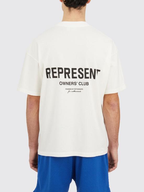 25FW 리프레젠트 반팔 티셔츠 OCM411140 72 White - REPRESENT