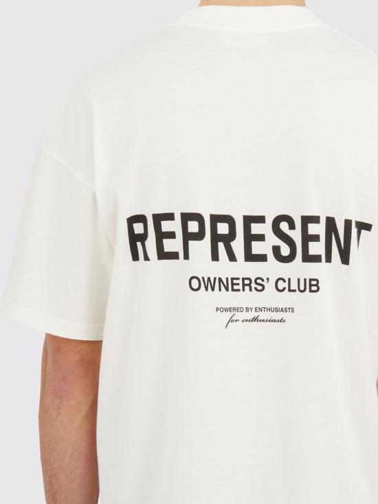 25FW 리프레젠트 반팔 티셔츠 OCM411140 72 White - REPRESENT